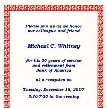 Bavicchi Ephemera Collection, November - December, 2007.